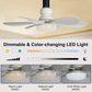 3-in-1 Portable Ceiling Fan & Light With Remote Control
