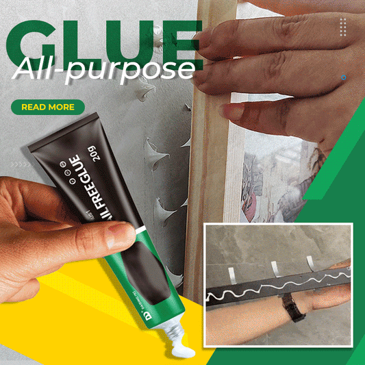 🔧 KÖP 1 FÅ 2! ✨ Nagelfritt Lim för Alla Ändamål - Omedelbar Häftning på Trä, Metall, Keramik & Plast med Vattentät Formel 💧🛠️