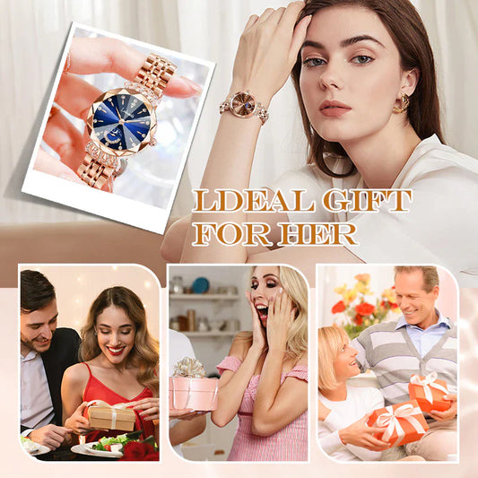 💎⌚ Diamond Moon Star Fashion Watch för kvinnor