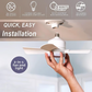 3-in-1 Portable Ceiling Fan & Light With Remote Control