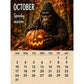 2027 Bigfoot-kalender med vardagsmotiv