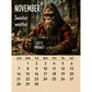 2027 Bigfoot-kalender med vardagsmotiv