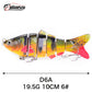 Naturtrogen flerledad sjunkande fiskedrag