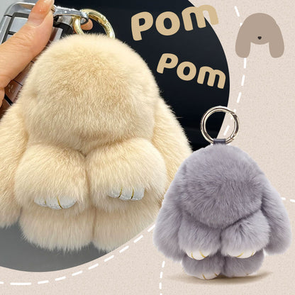 🎁Handgjorda mjuka kanin pompom-bollar berlocker🐰