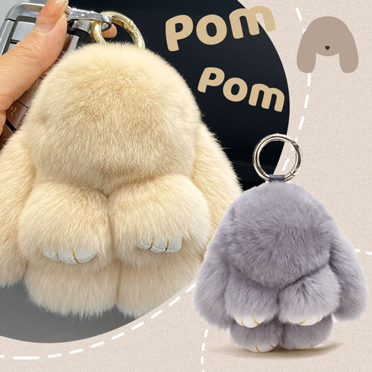 🎁Handgjorda mjuka kanin pompom-bollar berlocker🐰