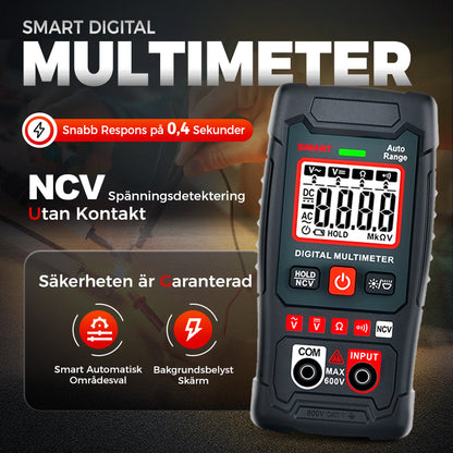 🔧⚡️ Smart multimeter mot brännskador! 4000 räkningar, automatiskt val av mätområde, handflatstor mätanordning med noll fel ✨