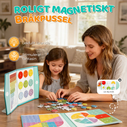 🧩50% RABATT🧲Montessori Fraktionspussel – Magnetiska Delar, Pedagogiskt & Utvecklar Matematikförståelse✨