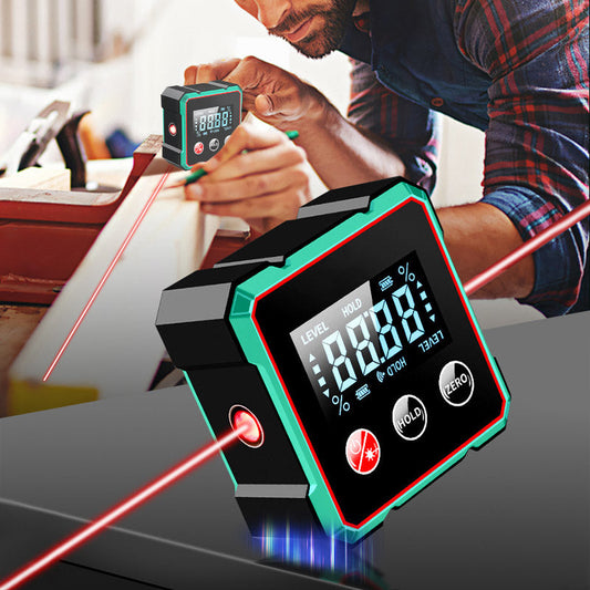 🔥 SISTA DAGENS ERBJUDANDE - 50% RABATT 🔥 Magnetisk digital vinkelmätare med elektronisk laser
