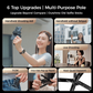 ⏰ Endast nu 49% rabatt!📱Heta nya produkter🔥4-i-1 multifunktionell magnetisk selfiepinne med 360° rotation