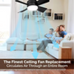 3-in-1 Portable Ceiling Fan & Light With Remote Control