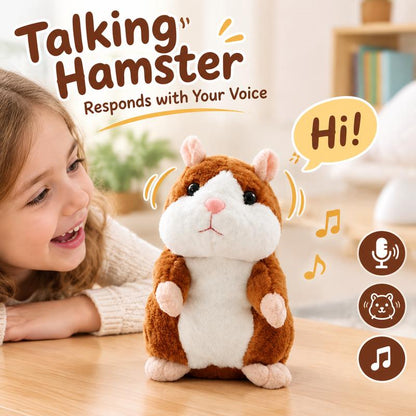🔥50% RABATT NU! Pratande hamsterplysch, upprepar röster och skakar huvudet 🐹✨✅💥