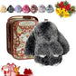 🎁Handgjorda mjuka kanin pompom-bollar berlocker🐰