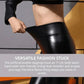 S-formade leggings i PU-läder