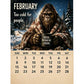 2027 Bigfoot-kalender med vardagsmotiv