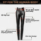S-formade leggings i PU-läder