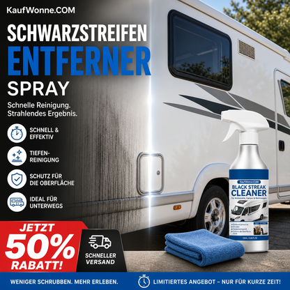 🚐✨Köp 2, få 1 på köpet! Black Streak Rengöringsspray, tar bort envisa svarta ränder och smuts.