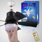 3-in-1 Portable Ceiling Fan & Light With Remote Control