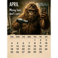 2027 Bigfoot-kalender med vardagsmotiv