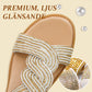 Lyxiga Sandaler med Strass och Halkfri Mjuk Sula