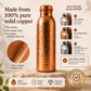 💧Premium vattenflaska tillverkad av 100% massiv koppar – plastfri och inspirerad av Ayurveda