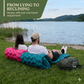 ⏳BEGRÄNSAT ERBJUDANDE 50 % RABATT🌞Lyxig ultralätt liggunderlag – med inbyggd fotpump – 7,5 cm tjockt och kopplingsbart – perfekt för camping, vandring och stranden – vattentätt och kompakt