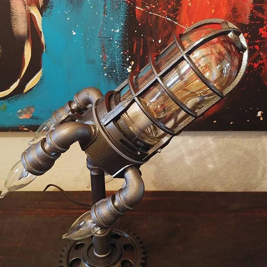 👍Het rea 50% rabatt🔥 Steampunk Rocket Lamp