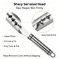 Verktyg för att ta bort kärnor och frön ur paprika i rostfritt stål, kärn- och fröavlägsnare för chilipeppar och paprika, universell kärn- och fröavlägsnare för olika grönsaker som tomat och gurka – köksredskap