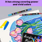 🖌️ 50% RABATT NU! ✨ Akrylpenna med Dubbel Spets - Fin Pensel & Konstspets för Konst på Duk, Trä & Sten 🎨🌈