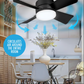 3-in-1 Portable Ceiling Fan & Light With Remote Control
