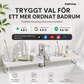 🔥🎁Nyhet 50 % RABATT🔥 ✨ ✨ Svamphållare & avrinningsgaller för diskbänken – ingen borrning krävs 💧