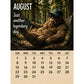 2027 Bigfoot-kalender med vardagsmotiv