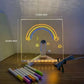 Belyst LED-ritplatta