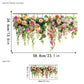 ✨SISTA DAGEN REA 50 % RABATT!💐Färgglad blomsterbukett fönsterdekal🖼️
