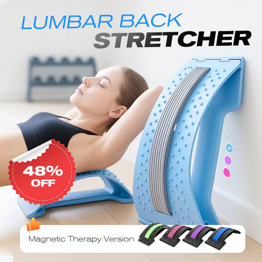 🔥Magnetterapi-Akupunktur-Massage-Ländryggssträckare