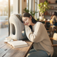 🛏️ 50 % RABATT NU! ✈️ Bärbar uppblåsbar ergonomisk resekudde – 360° nackstöd & 45° perfekt vinkel för resan 💤