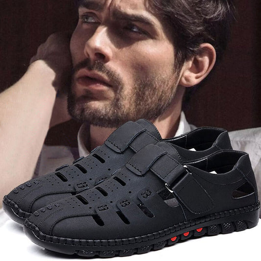 Stiliga PU-läder Sandaler med Hål