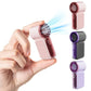 Minihållbar fläkt med LED-display –👍Fläkt i fickformat med 5 hastigheter och turbofunktion.✨USB-uppladdningsbar, snabb kylning för resor och sminkning. Perfekt present. Bärbar kylning