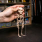 3D-printad magnetisk figur i form av ett vintage-skelett 🎃