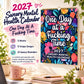 🔥Storsäljare med 50 % rabatt💓Kalender 2027 med svordomar och fokus på psykiskt välmående