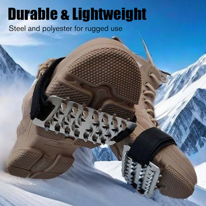 🧊 JULREA - KÖP 1 FÅ 1! ✨ 26-tandade Isdubbar - Rostfritt Stål med Manganstålsspetsar för Is, Snö & Lera 🏔️❄️
