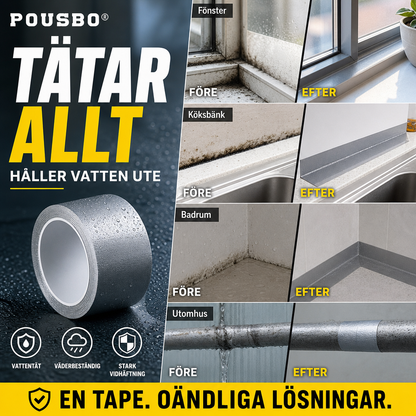🛒 50% RABATT NU! ⌛ Tidsbegränsat erbjudande – universell tätningstejp – Vattentät & slitstark – Passar hem, bil och utomhusprojekt 💧