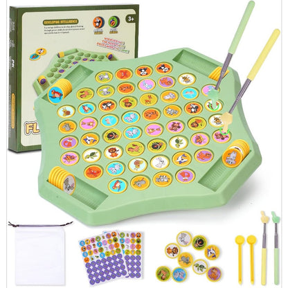 Flip-Match-brädspel för barn – DIY-vändschackbräda för barn