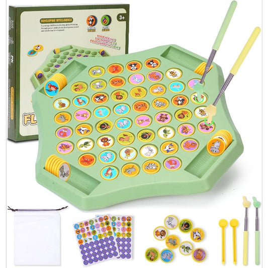 Flip-Match-brädspel för barn – DIY-vändschackbräda för barn
