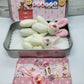 🔥Bästa påskpresenten - 60% RABATT! 🎁🐇Mummy Bunny Mini Plyschfickask i Plåt