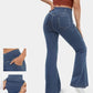 🔥Stretchy Denim High Waisted Crossover Flare Pants👖