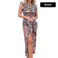 🐆Summer Limited Edition🌹 Deep V-Neck Leopard Print Slit Dress, full av vild charm💃