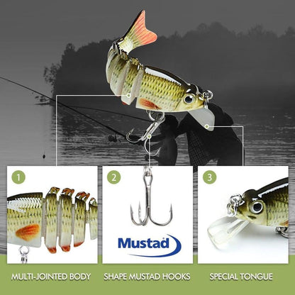 Naturtrogen flerledad sjunkande fiskedrag