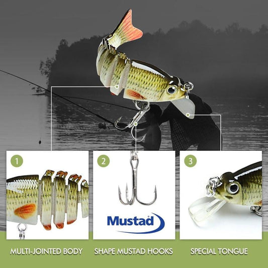 Naturtrogen flerledad sjunkande fiskedrag