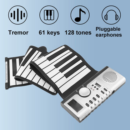 Bärbart Rullande Silikonklaviatur Elektroniskt Piano