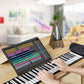 Bärbart Rullande Silikonklaviatur Elektroniskt Piano